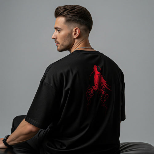 Red Shadow Oversize T-Shirt