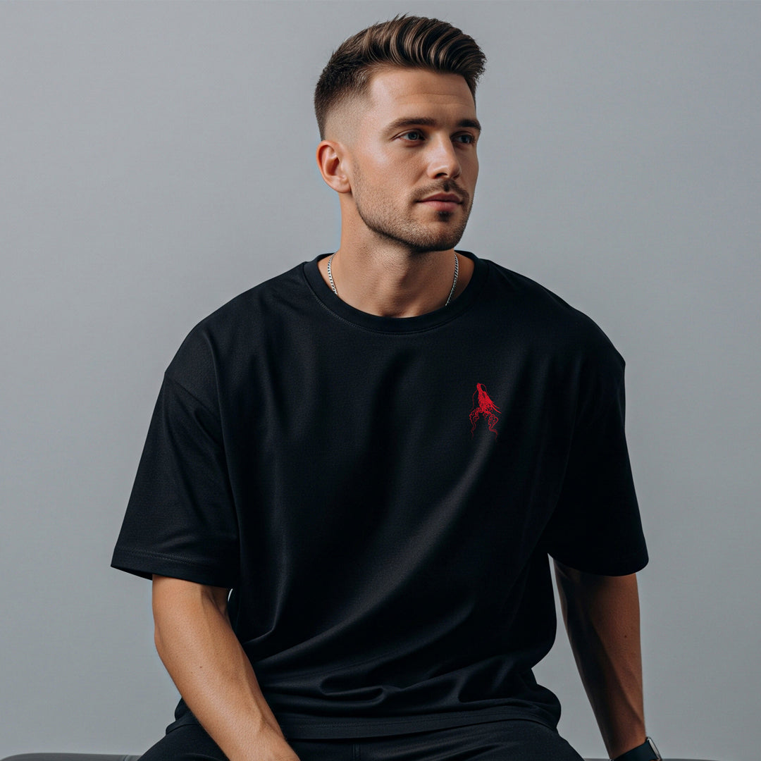 Red Shadow Oversize T-Shirt