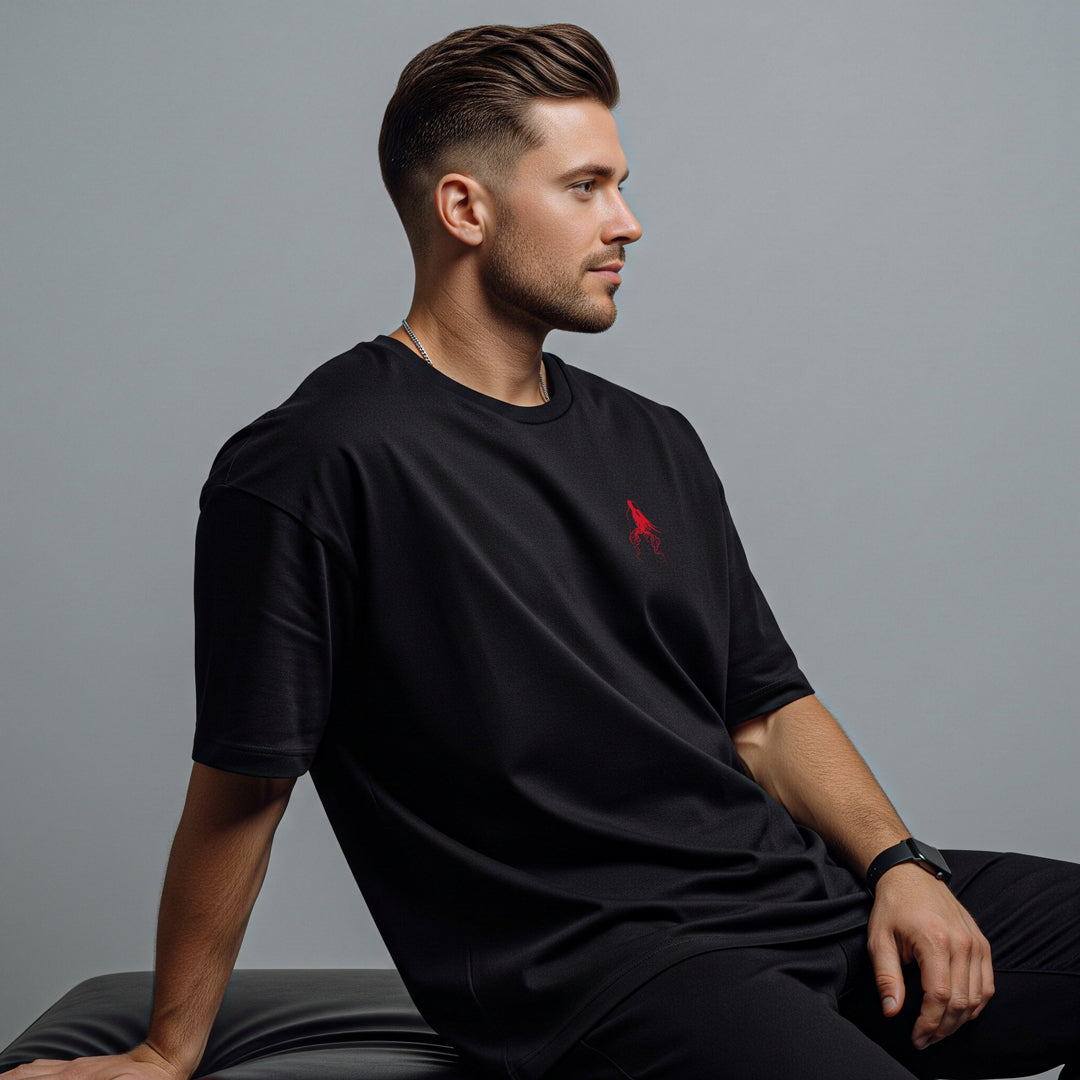 Red Shadow Oversize T-Shirt